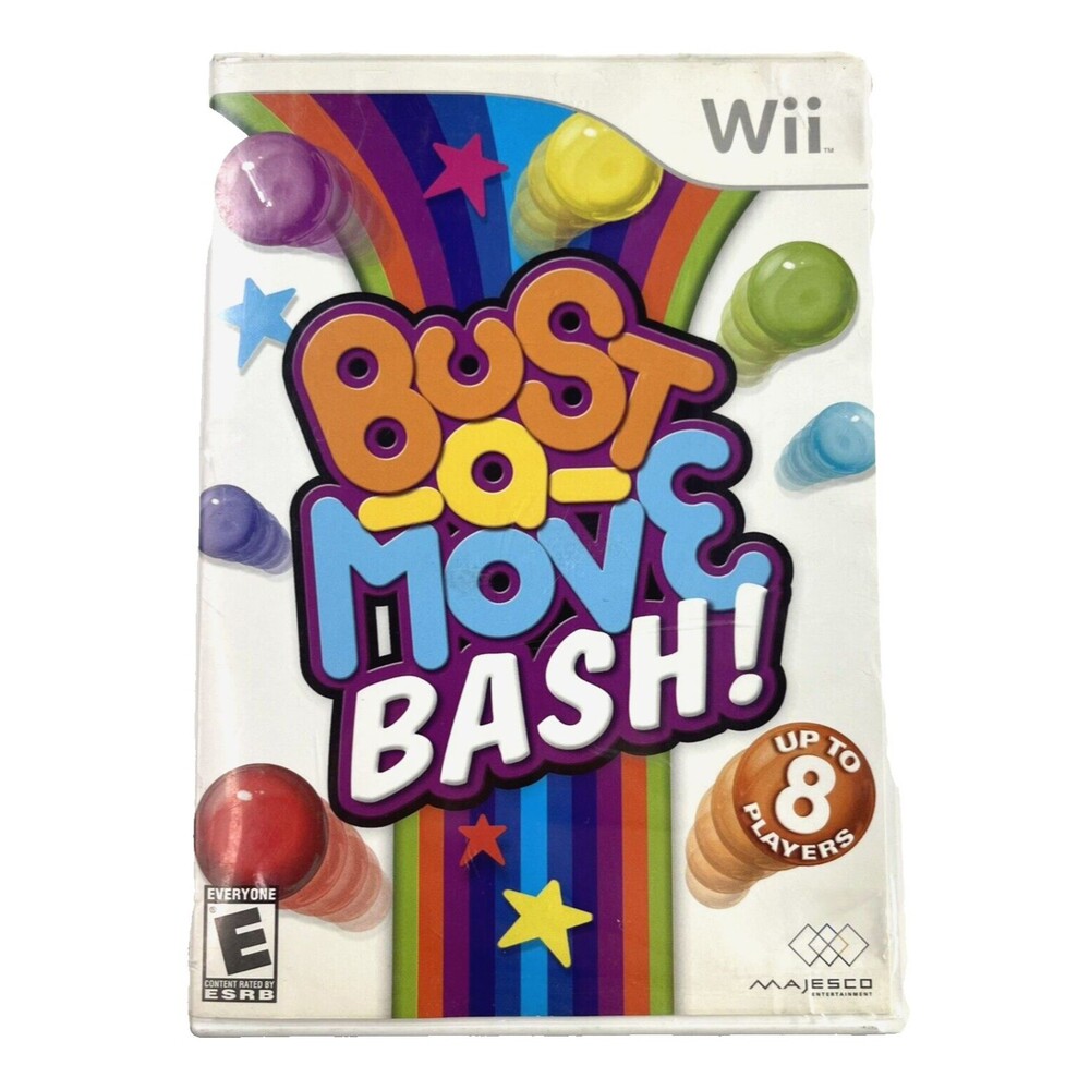 Bust-A-Move Bash! Nintendo Wii 2007 Majesco Entertainment Disc and Case Tested